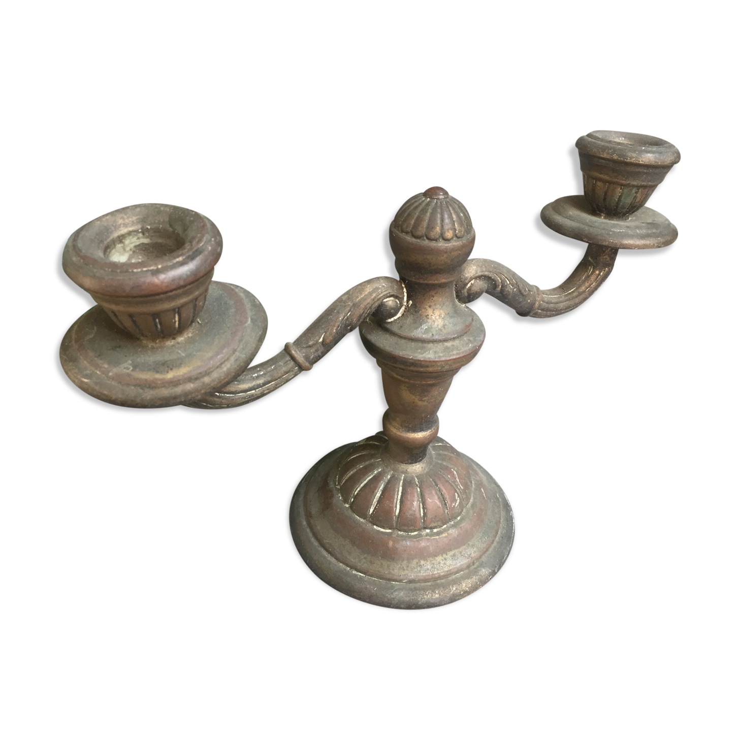 Bronze chandelier aged by time