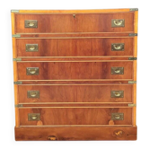 Campaign military chest of drawers and writing desk, Great Britain, 1950s