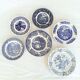 Lot de 6 assiettes de transfert