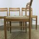 Oak dining chairs by Danish designer HW Klein for Bramin