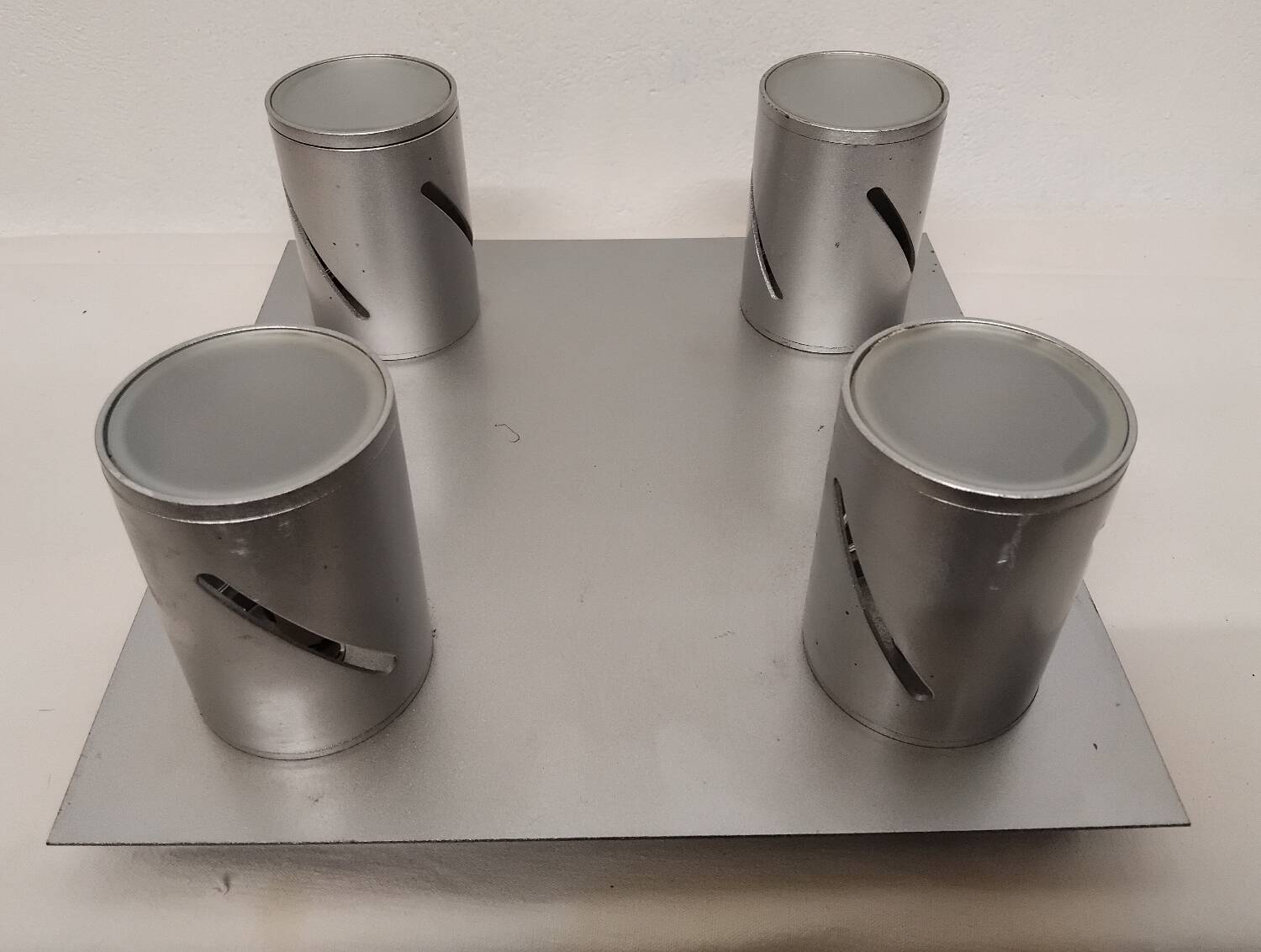 Paire de plafonnier en métal