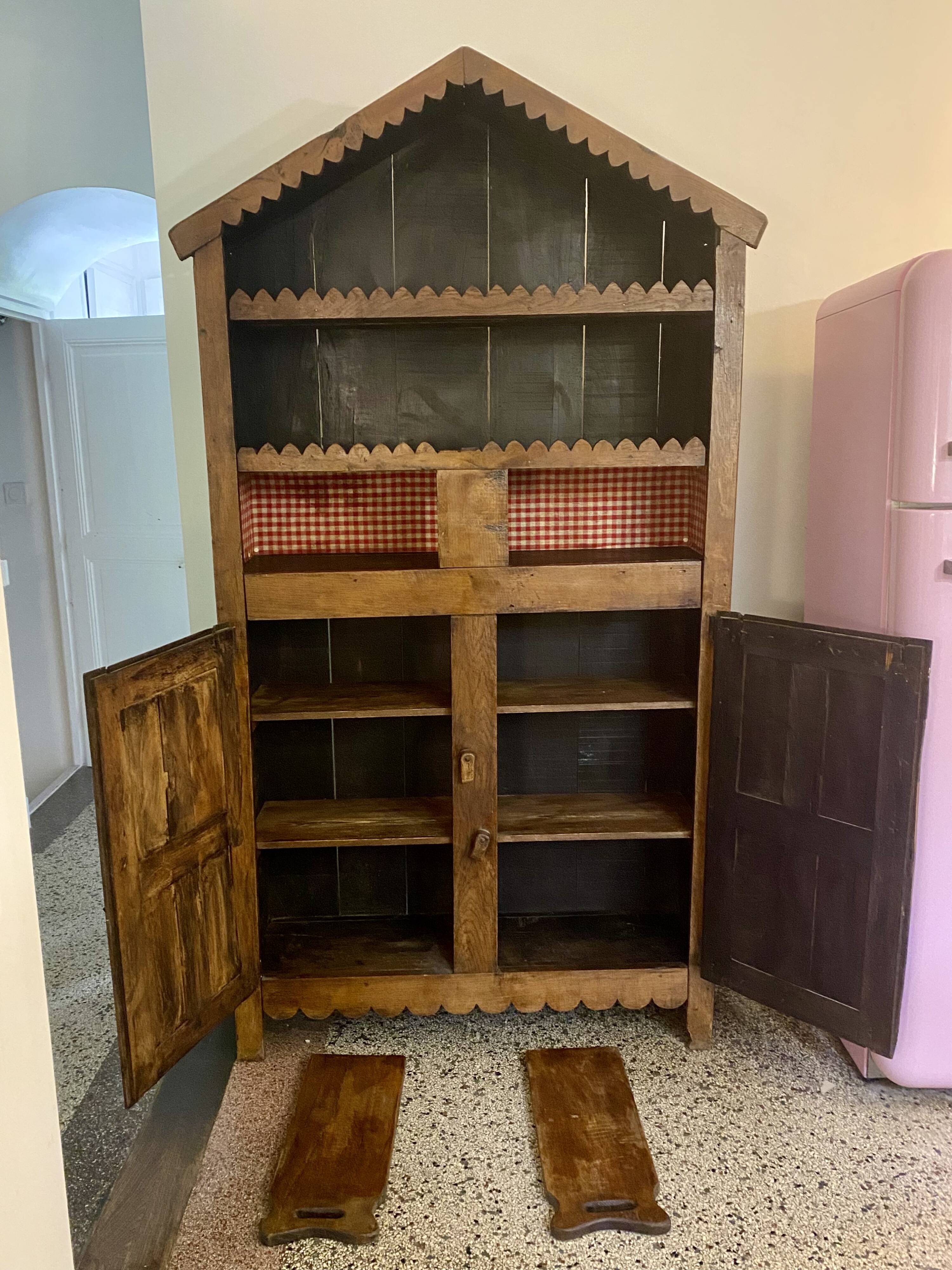 rustic Wabi-Sabi wardrobe in solid beech.