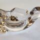 Empty crystal pocket in vintage bird shape