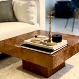 Elm magnifying glass coffee table