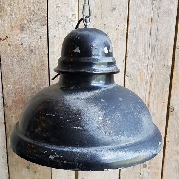 Lampe suspendue industrielle vintage