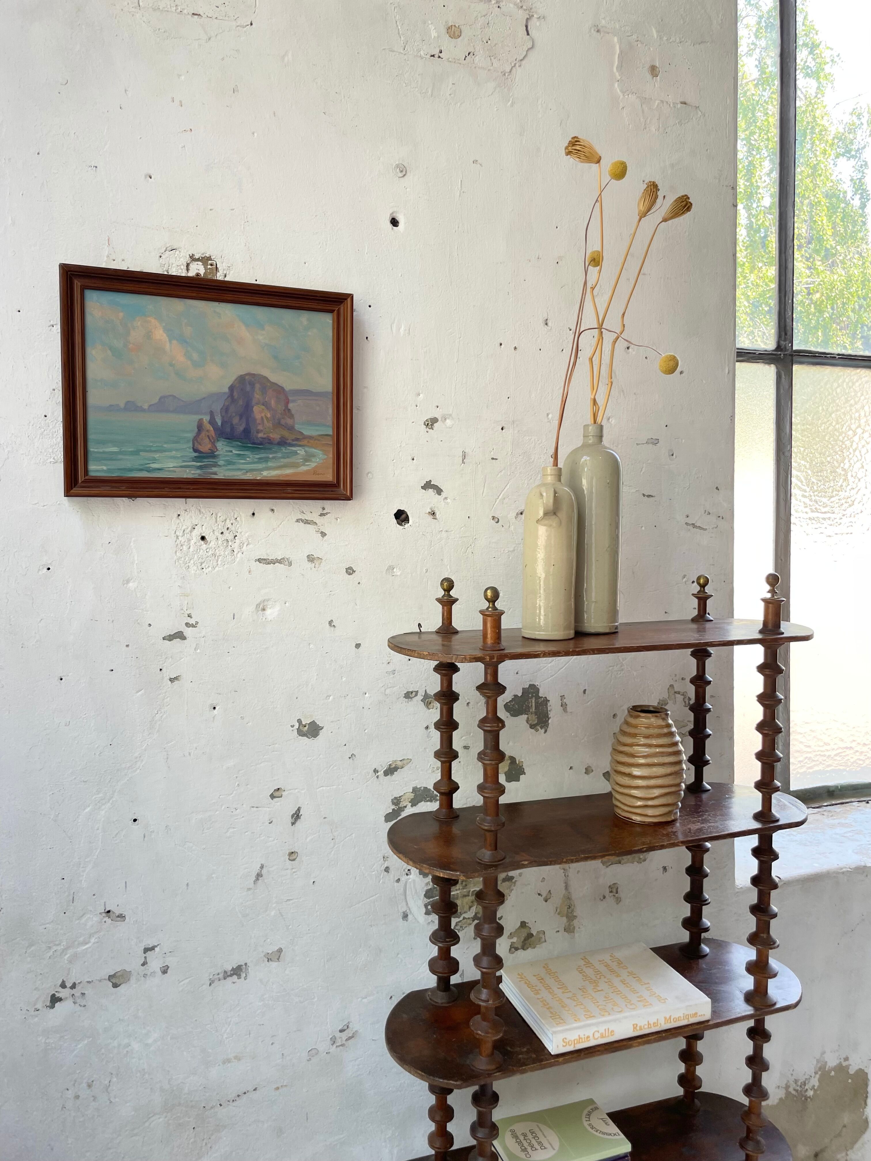 Sea framed oil painting