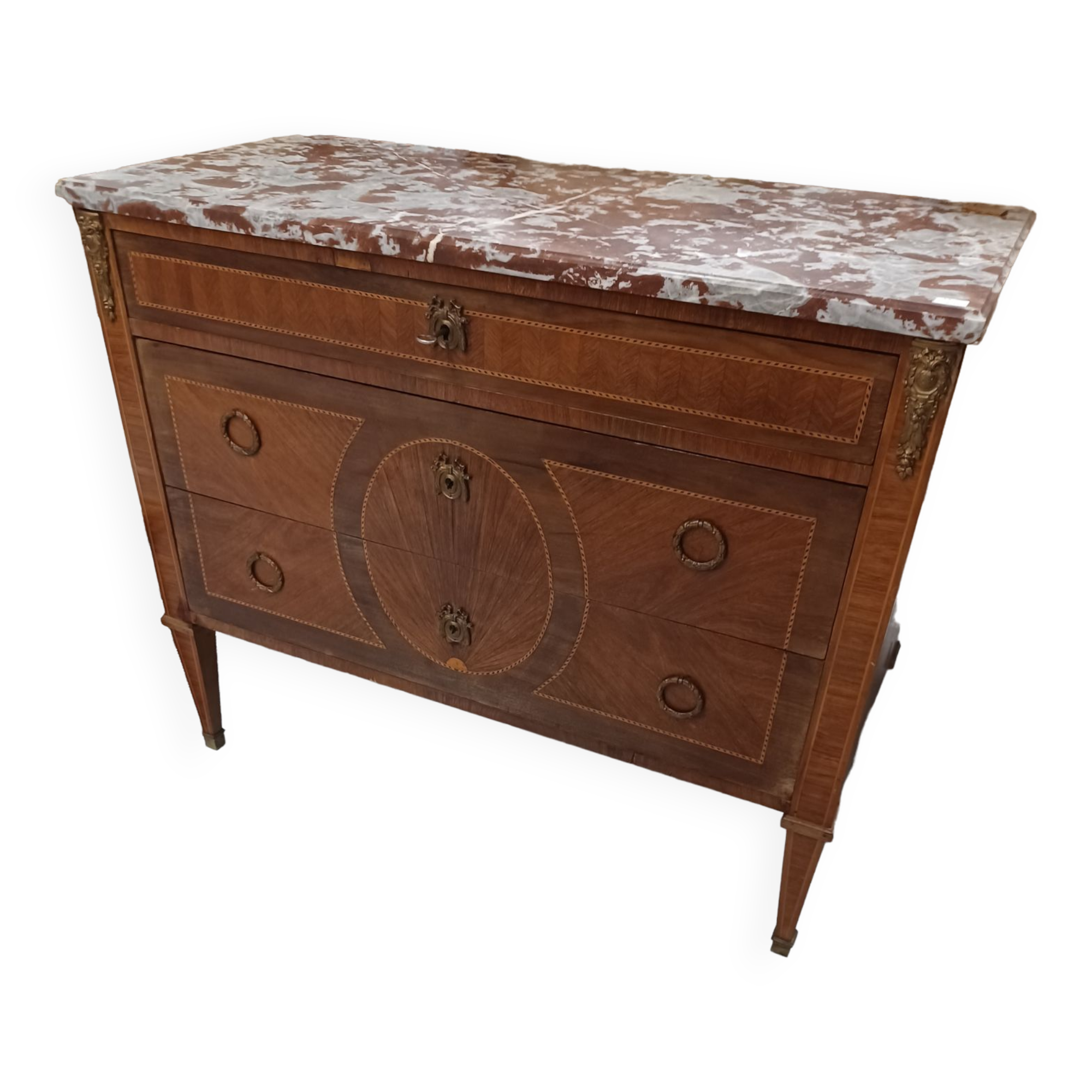 Inlaid chest of drawers