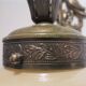 Art Deco iridescent glass and cast iron birds wall lamp 1940s