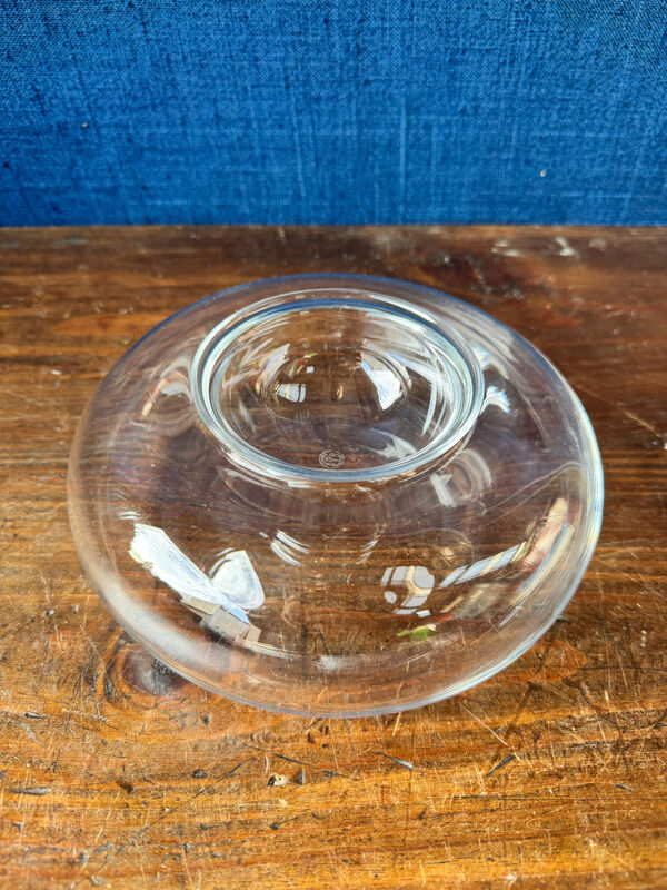 Coupe à caviar en cristal de Baccarat. Années 90