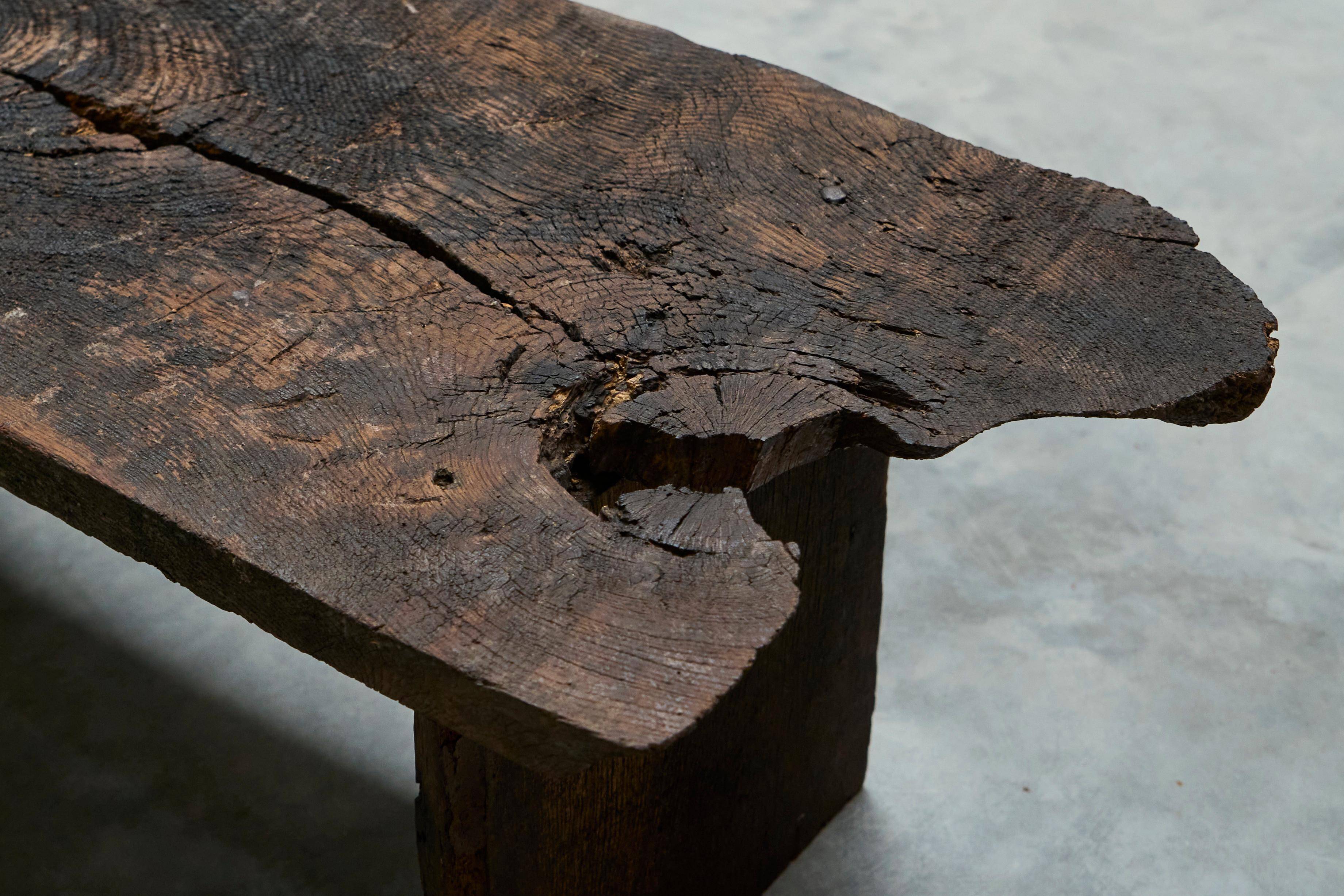 Wabi Sabi style coffee table in solid wood