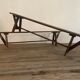 Paire de bancs de ferme