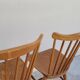 Series of 4 bistro chairs signed Baumann tacoma model 1950 vintage