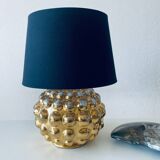 Gold bubble ceramic lamp