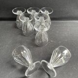 8 Saint Louis Béarn liqueur glasses