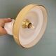 Vintage yellow opaline lampshade wall lamp