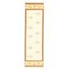 1970s Turkish Oushak Handmade Wool Cotton Beige Runner 71x283