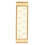 Tapis couloir en laine et coton fait main Oushak turc des années 1970, 71x283.