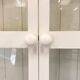 Armoire vitrine blanche murale