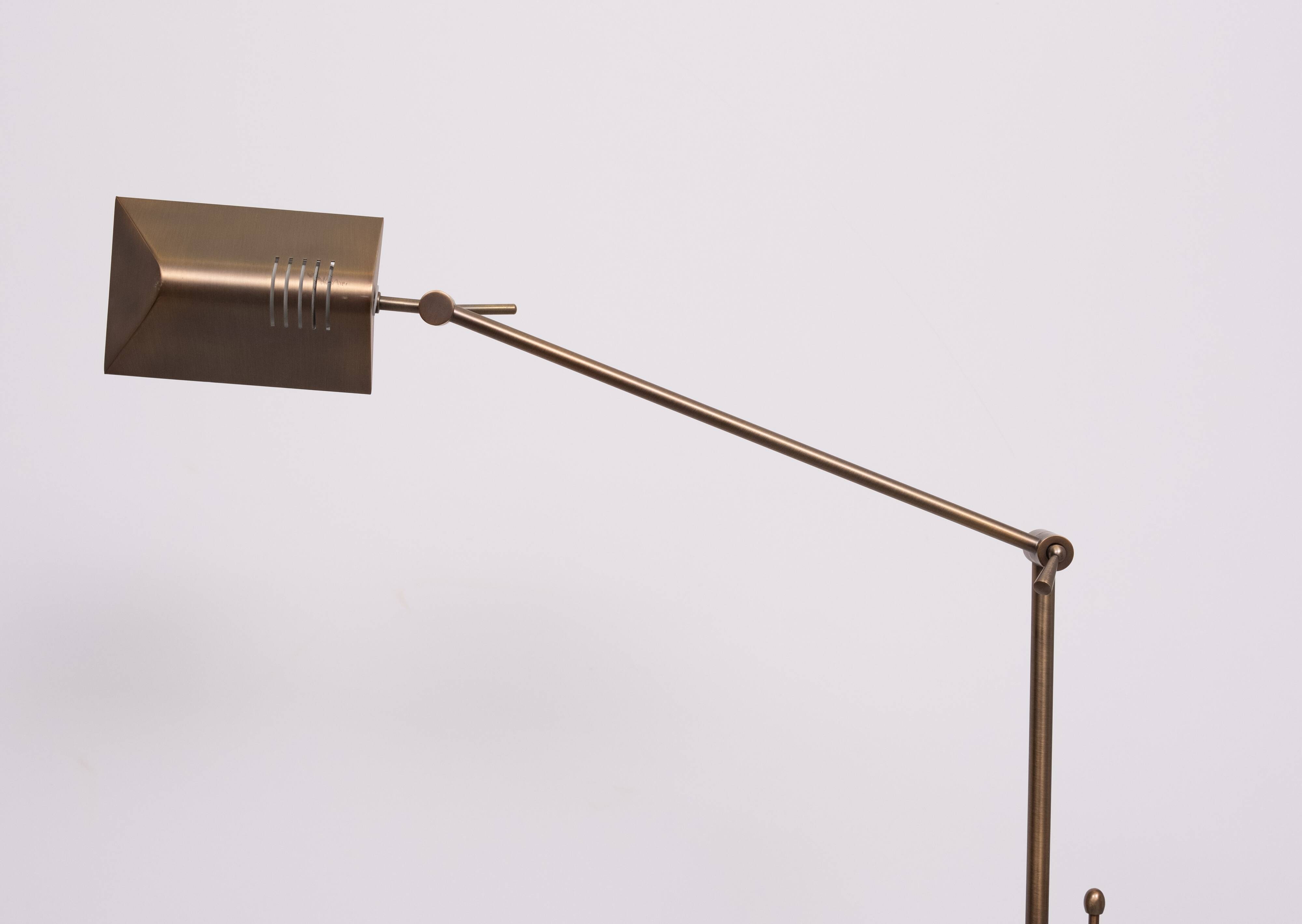 Steinhauer Bronze color floor lamp 1980s Germany