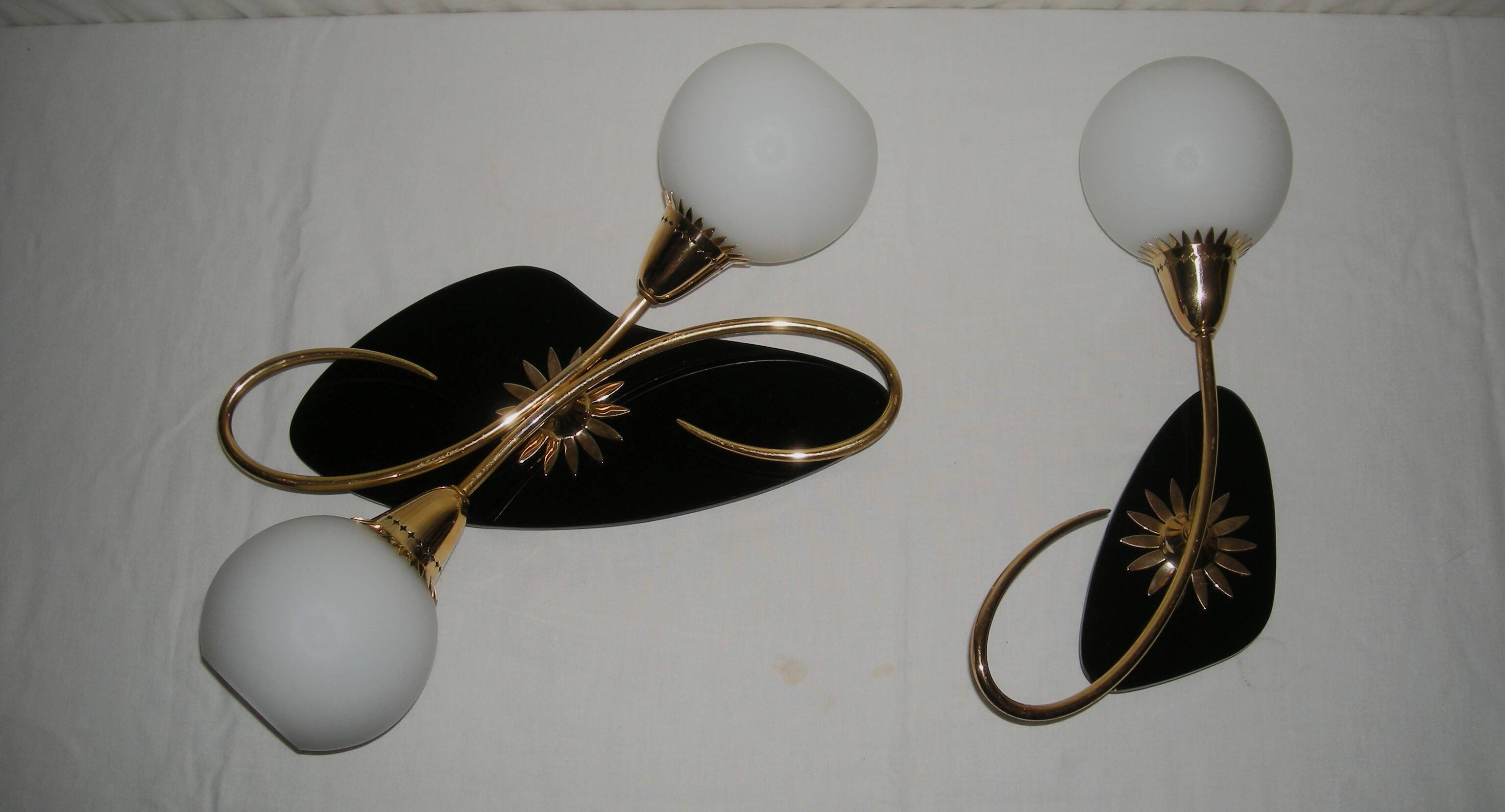 Pair of wall sconces from the 1950s