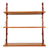Danish teak shelving unit, set of 3 shelves in the style of Cadovius