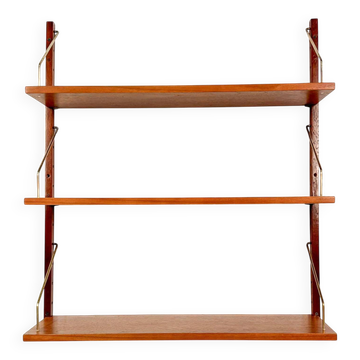 Danish teak shelving unit, set of 3 shelves in the style of Cadovius
