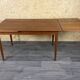 1960s 1970s Teak Extendable Dining Table Made in Denmark Danish Design