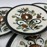Set of 9 Boch Argenteuil dessert plates