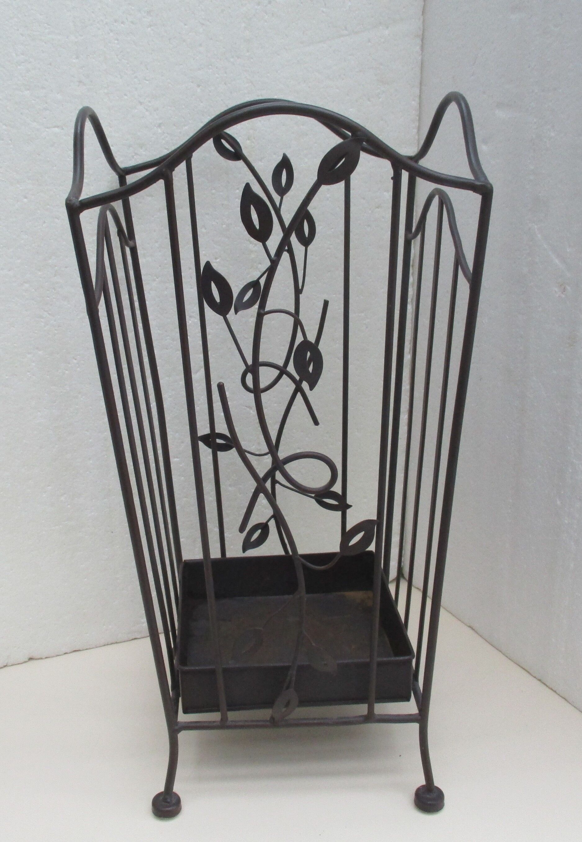 Wrought iron umbrella holder