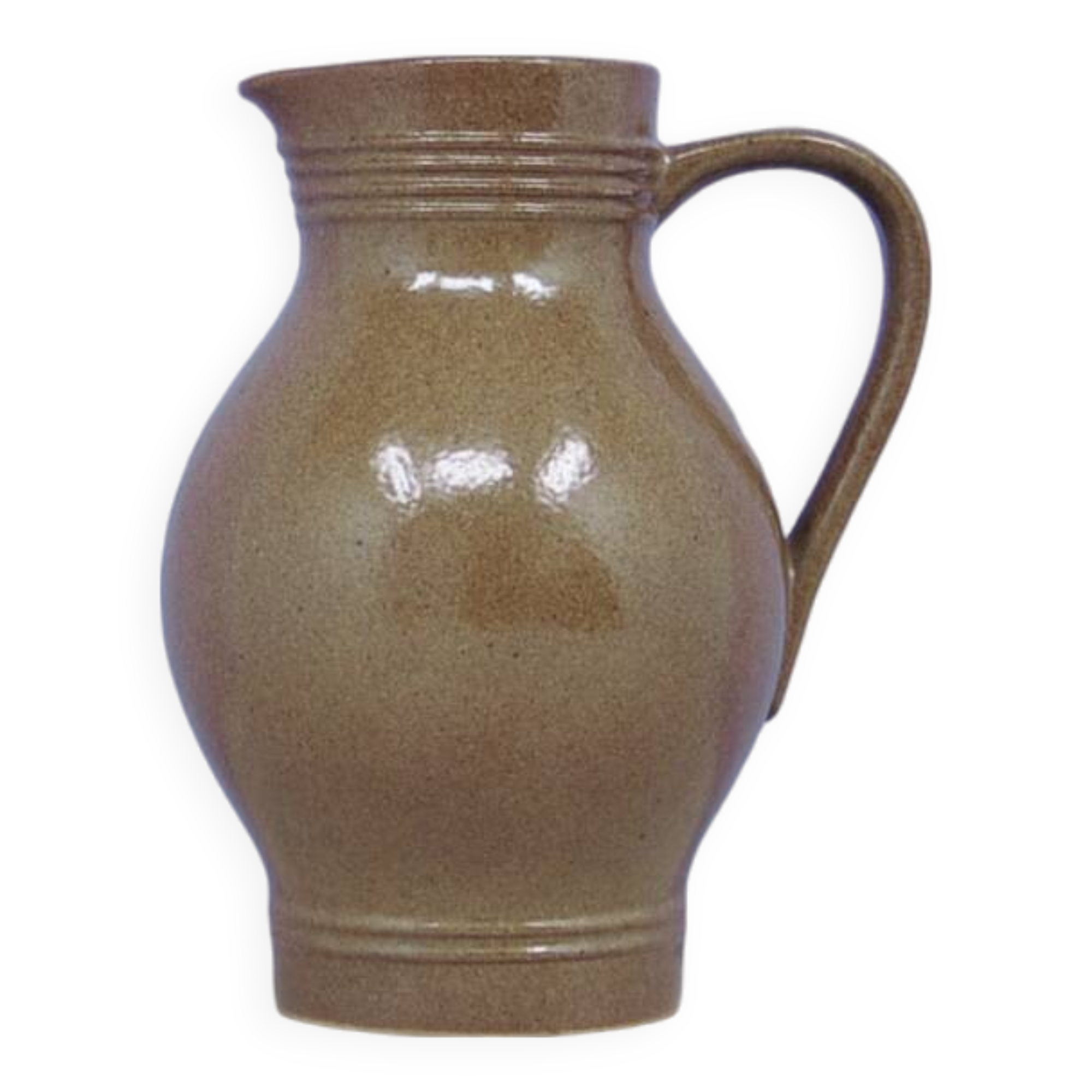 vintage brown ceramic jug