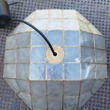 Octagonal suspension octagon lampshade mother-of-pearl pearl