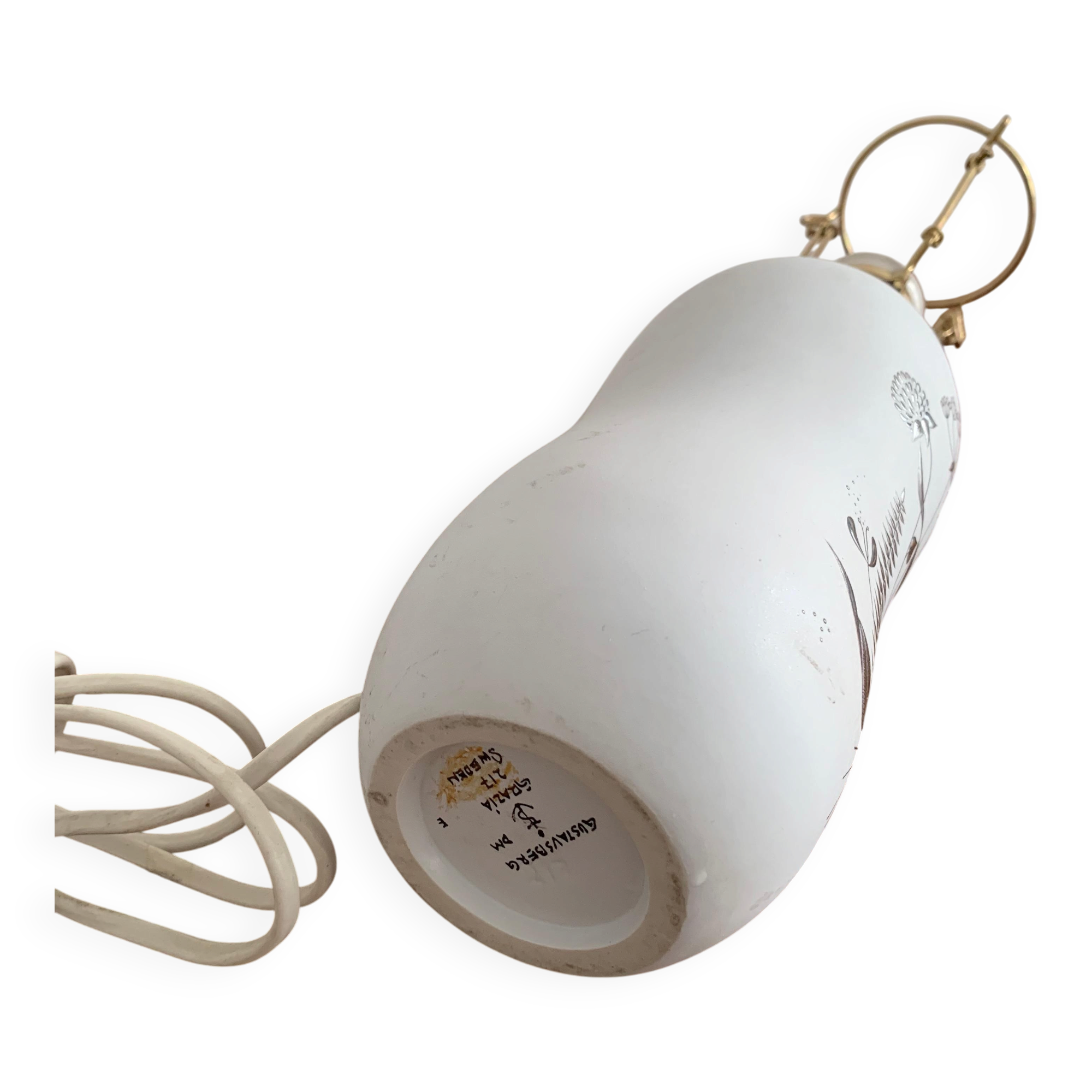 Stig Lindberg Grazia for Gustavsberg Swedish desk lamp signed, 1960
