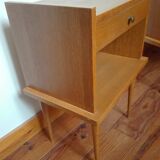 Pair of nightstands Scandinavian feet compass