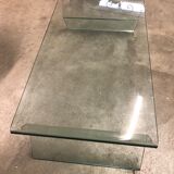 Glass coffee table