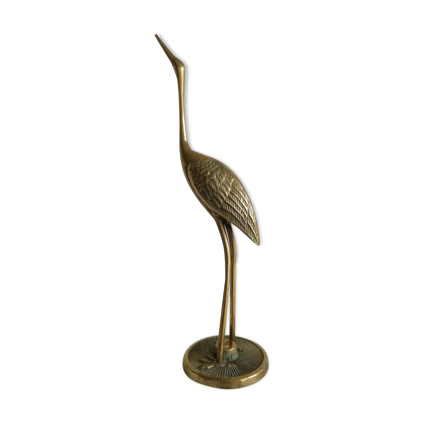 Heron vintage brass