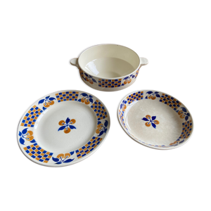 Ensemble de trois plats Badonviller