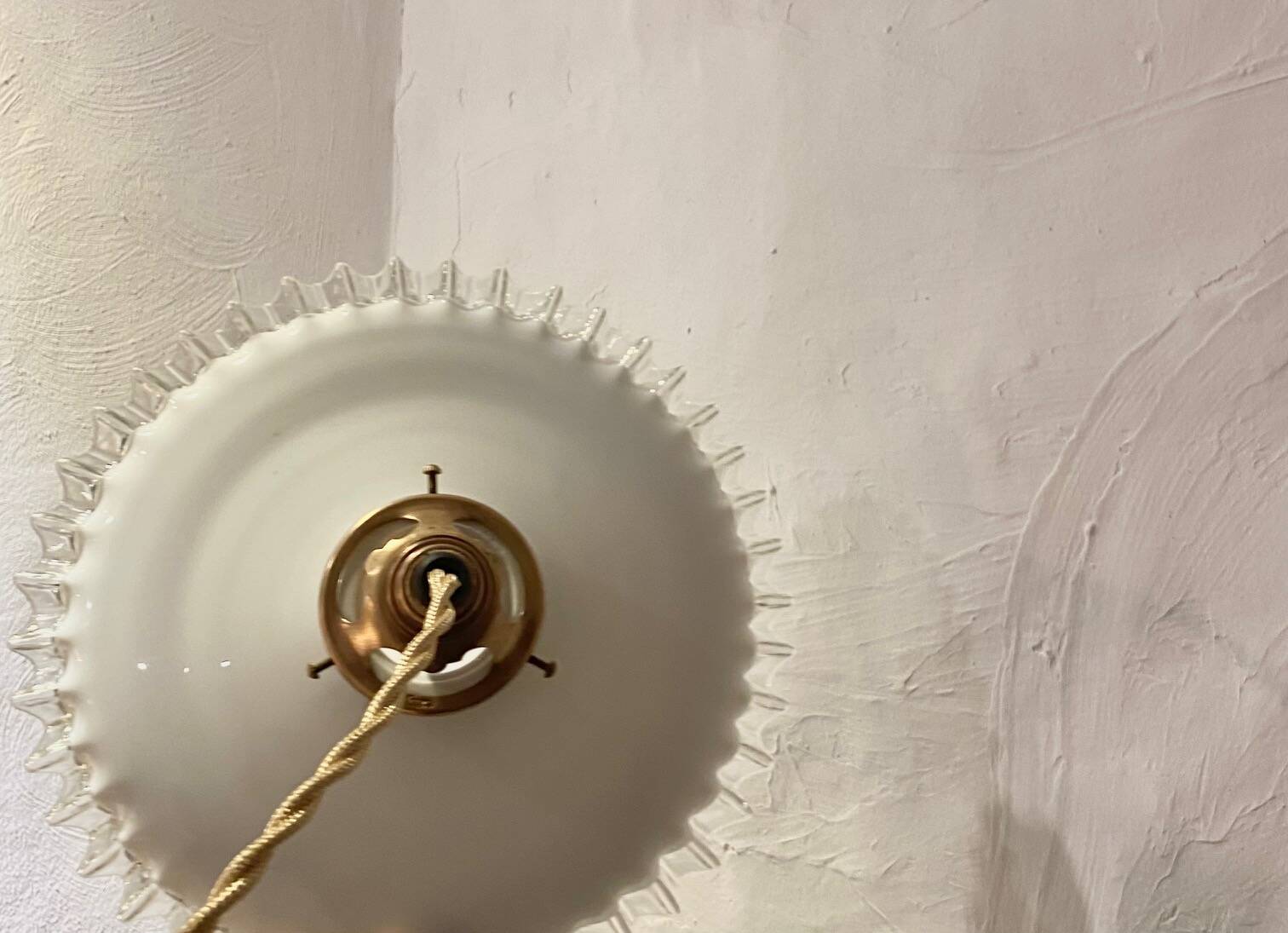 Opaline suspension, braided fabric cable