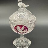 Hofbauer Crystal Candy Box - "Ruby Birds" Model