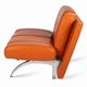 A unique armchair made of genuine leather and designed by the luxury Italian brand Moroso.