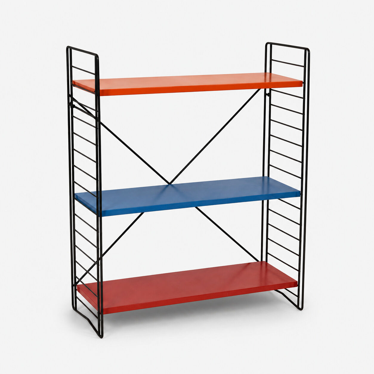 Freestanding teak shelving unit by A. Dekker – Tomado