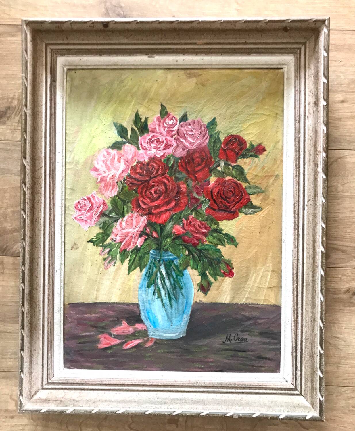 Old painting of flowers