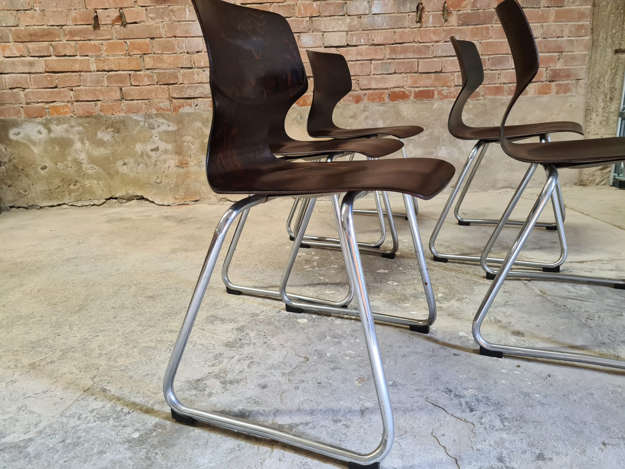 Set of four Pagwood Flototto chairs