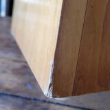 Vintage round coffee table design Maison Regain style 1970s