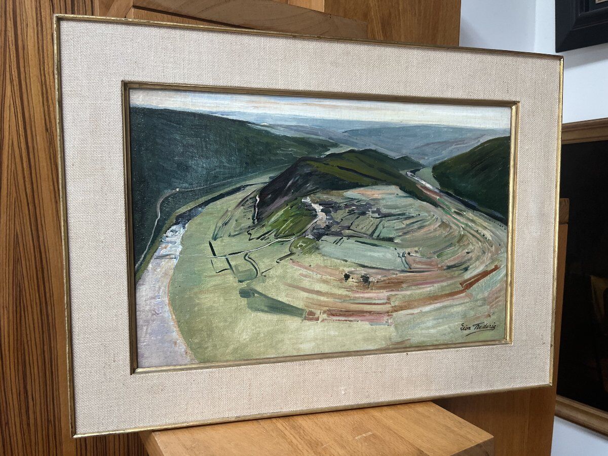 Léon Frédéric (1856–1940) The Tomb of the Giant circa 1910 Oil on panel signed