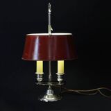 Lampe Bouillotte en bronze argenté XIXème