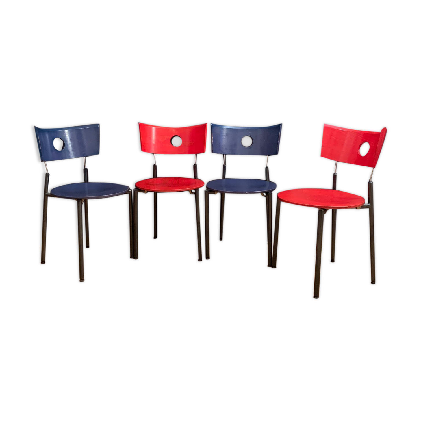 A set of four Kusch + Co chairs, 70s