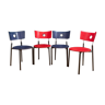 A set of four Kusch + Co chairs, 70s