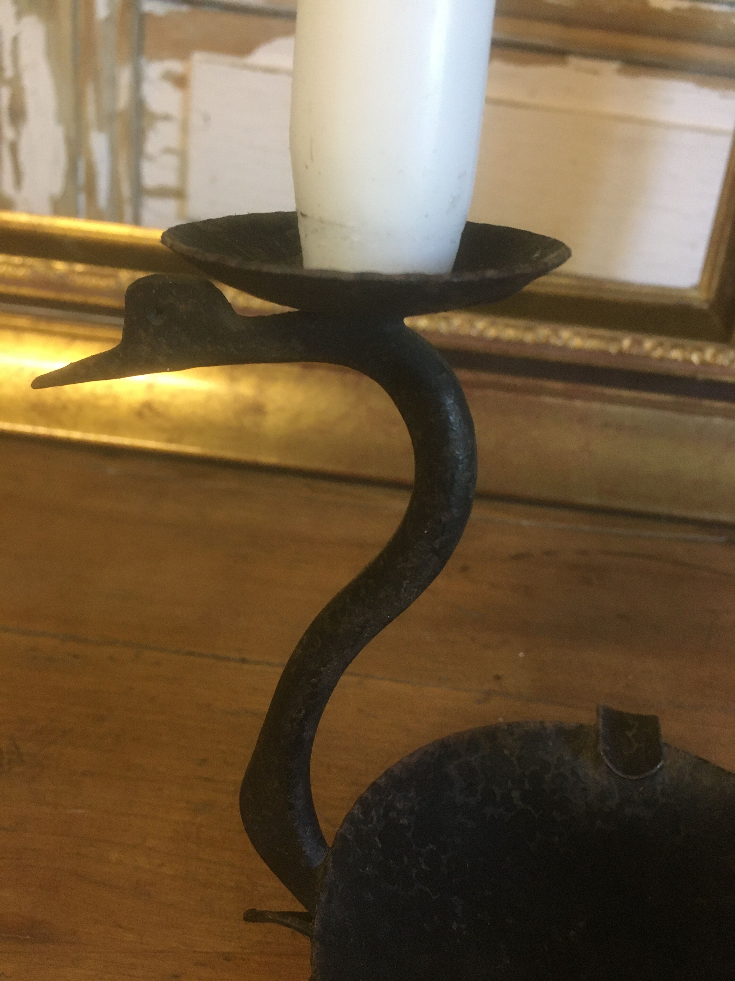 Cendrier en métal (et porte bougie)