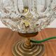 Vintage glass globe table lamp