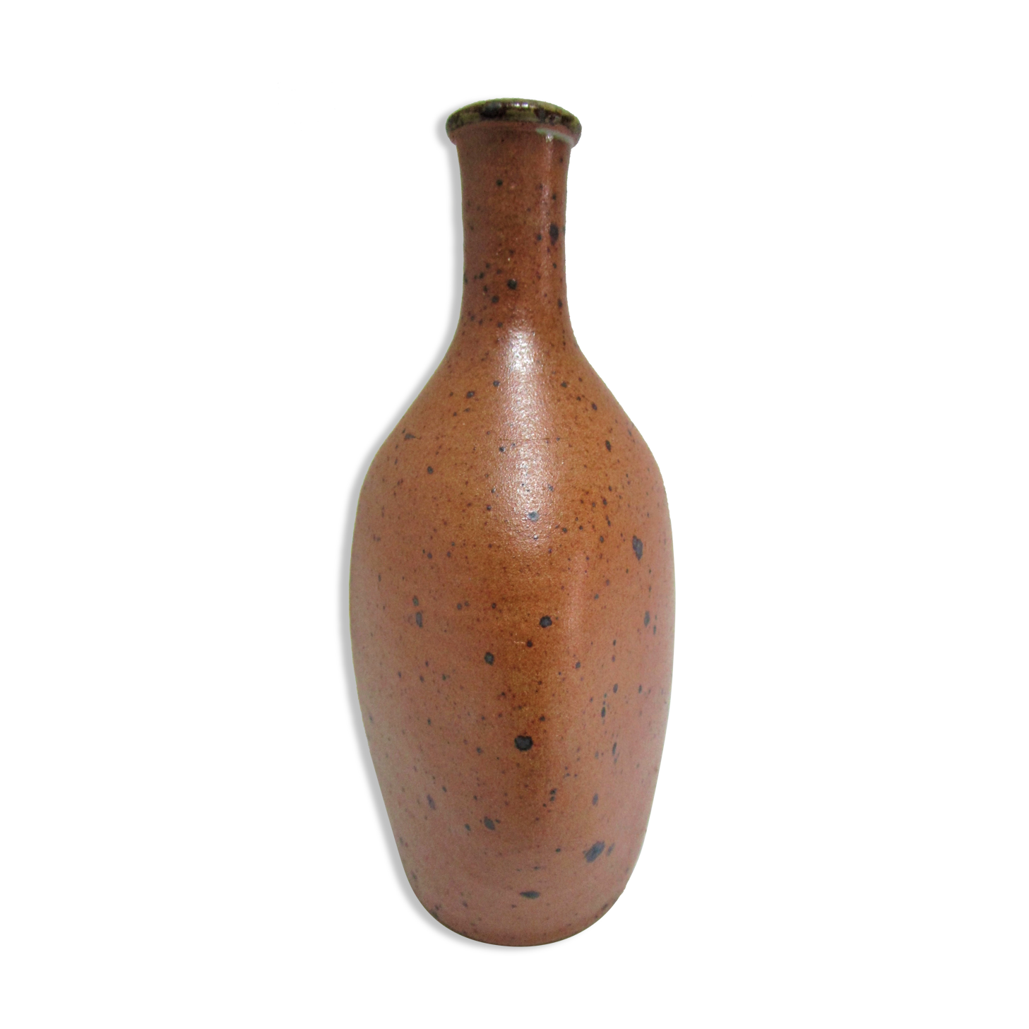 Soliflore vase in pyrite sandstone with three vintage faces